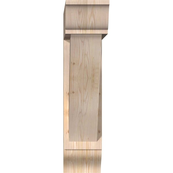 Traditional Traditional Smooth Bracket W/ Offset Brace, Douglas Fir, 7 1/2W X 32D X 32H